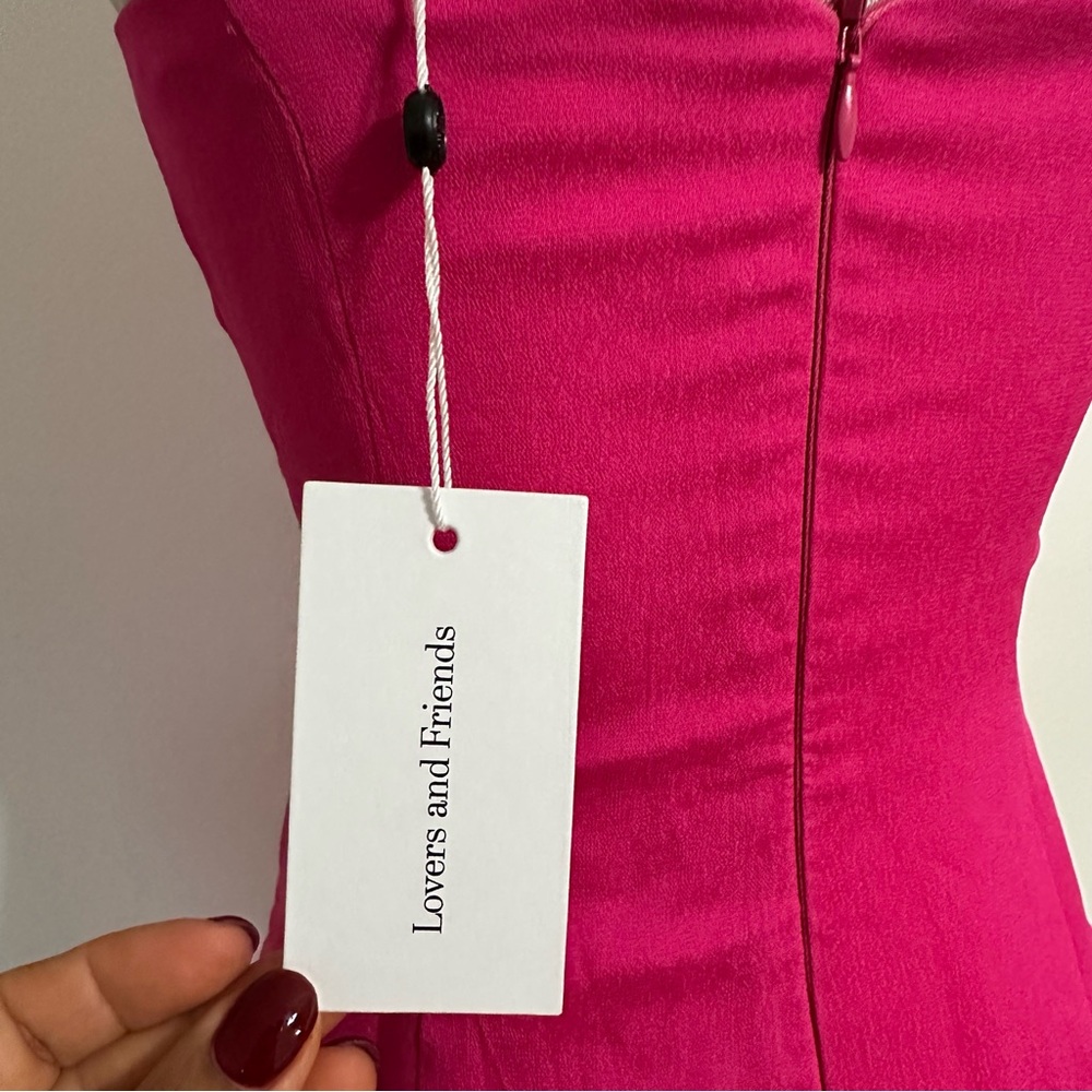 NWT REVOLVE LOVERS + FRIENDS SHELBY ASYMMETRIC DRESS - Picture 7 of 8